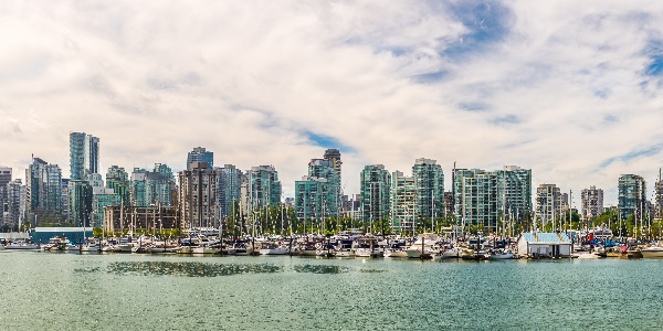 Vancouver vanuit Stanley Park