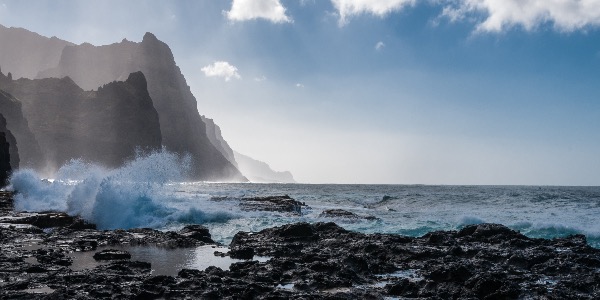 Vulkanische kust Santo Antao Kaapverdië