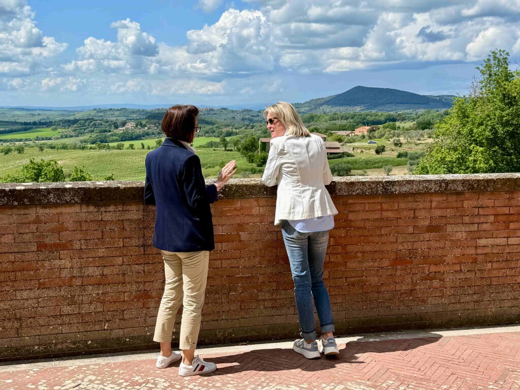 Alinda van Italmania op Accommodatiebezoek Val d'Orcia