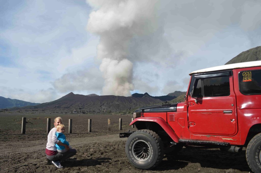Jeeptocht Bromo Vulkaan familiereis Indonesie