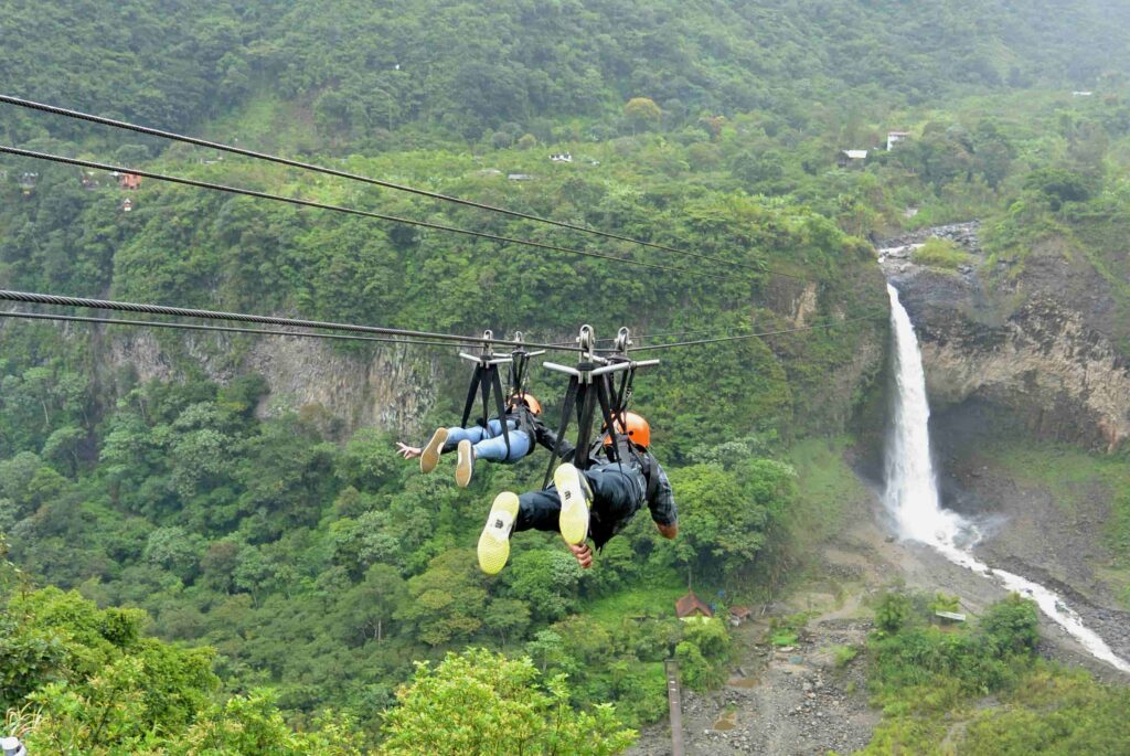 Avontuurlijke zipline in Baños