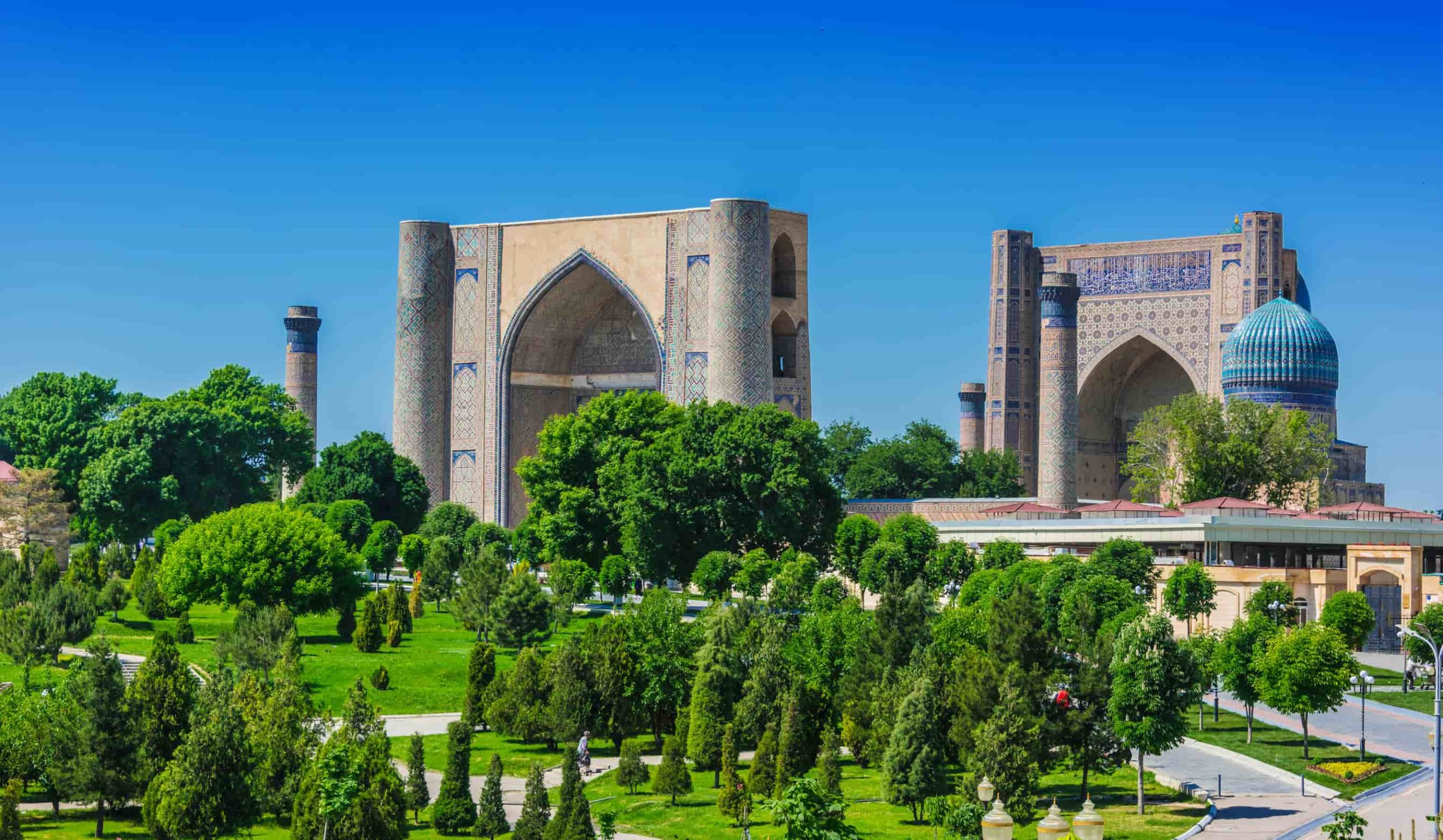 Bibi-Khanym Moskee in Samarkand Oezbekistan