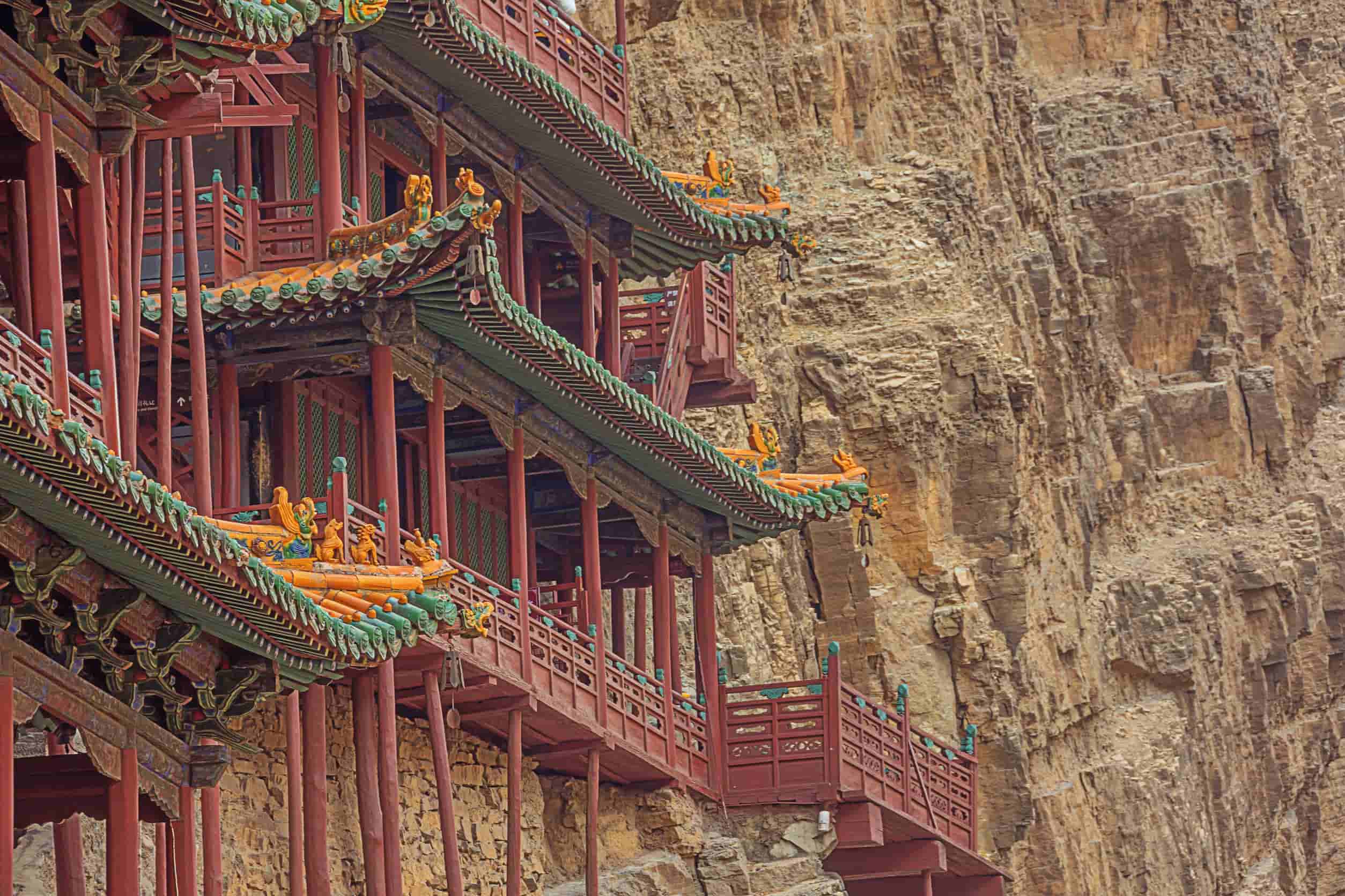 China Datong Hangende Tempel