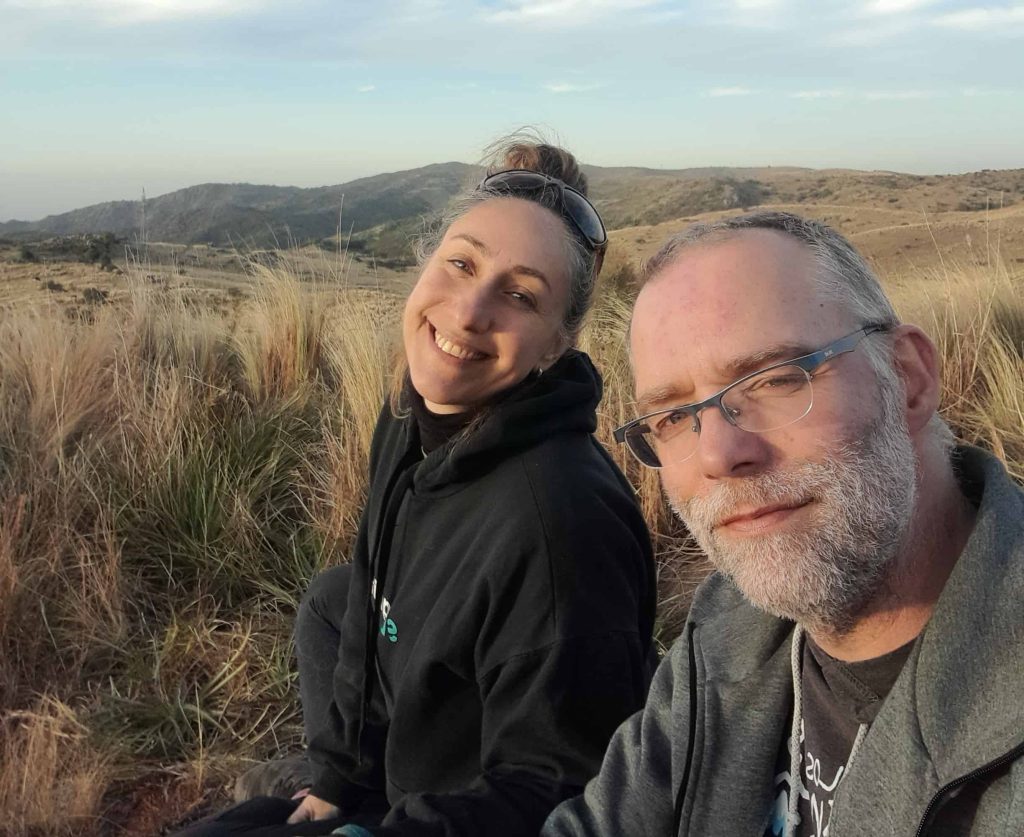 Jack Bol en vrouw Mariela in de Sierras de Cordoba
