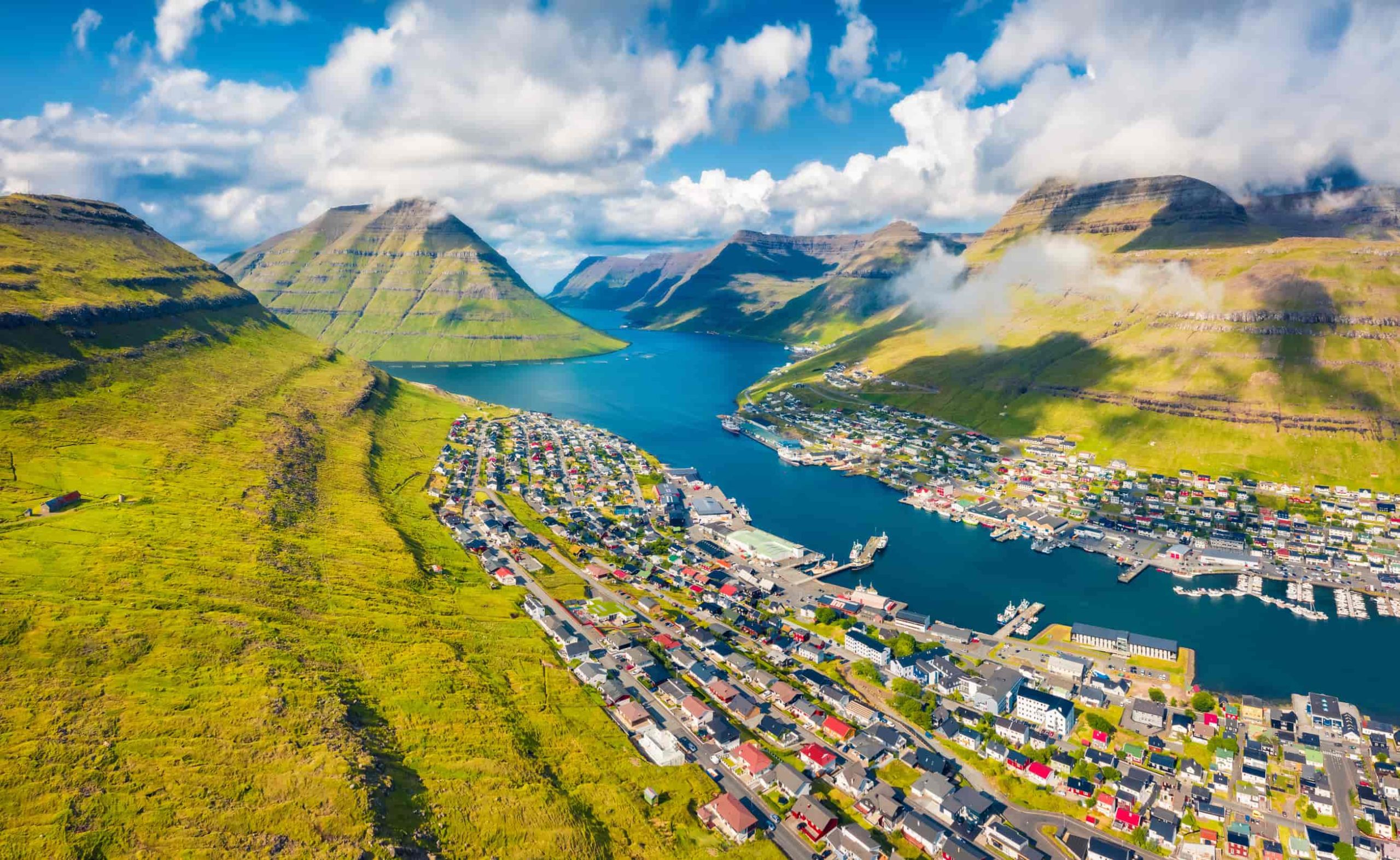 Klaksvik Stad Faeröer Eilanden
