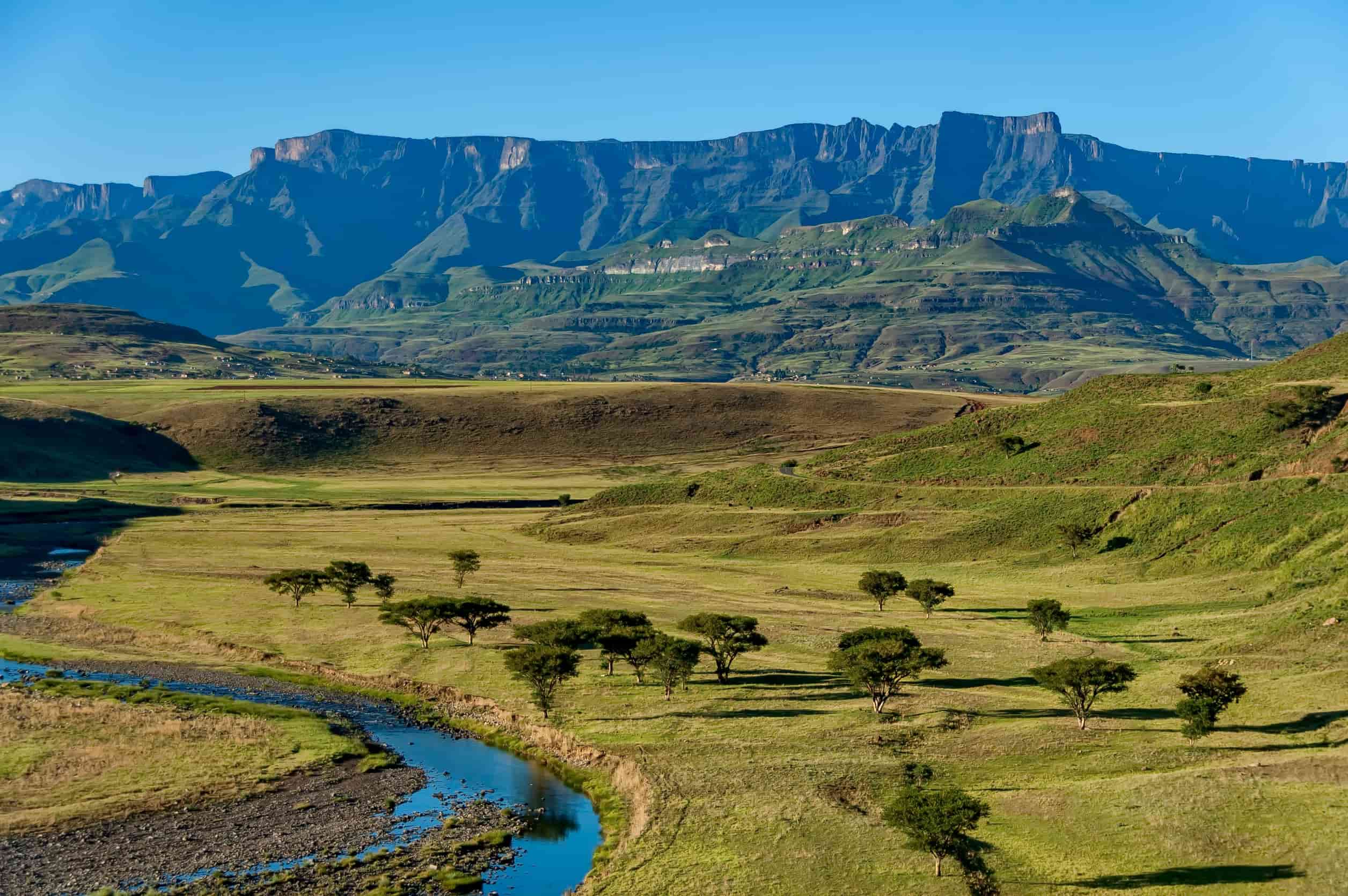 Nationaal Park Royal Natal in Drakensberg Zuid-Afrika