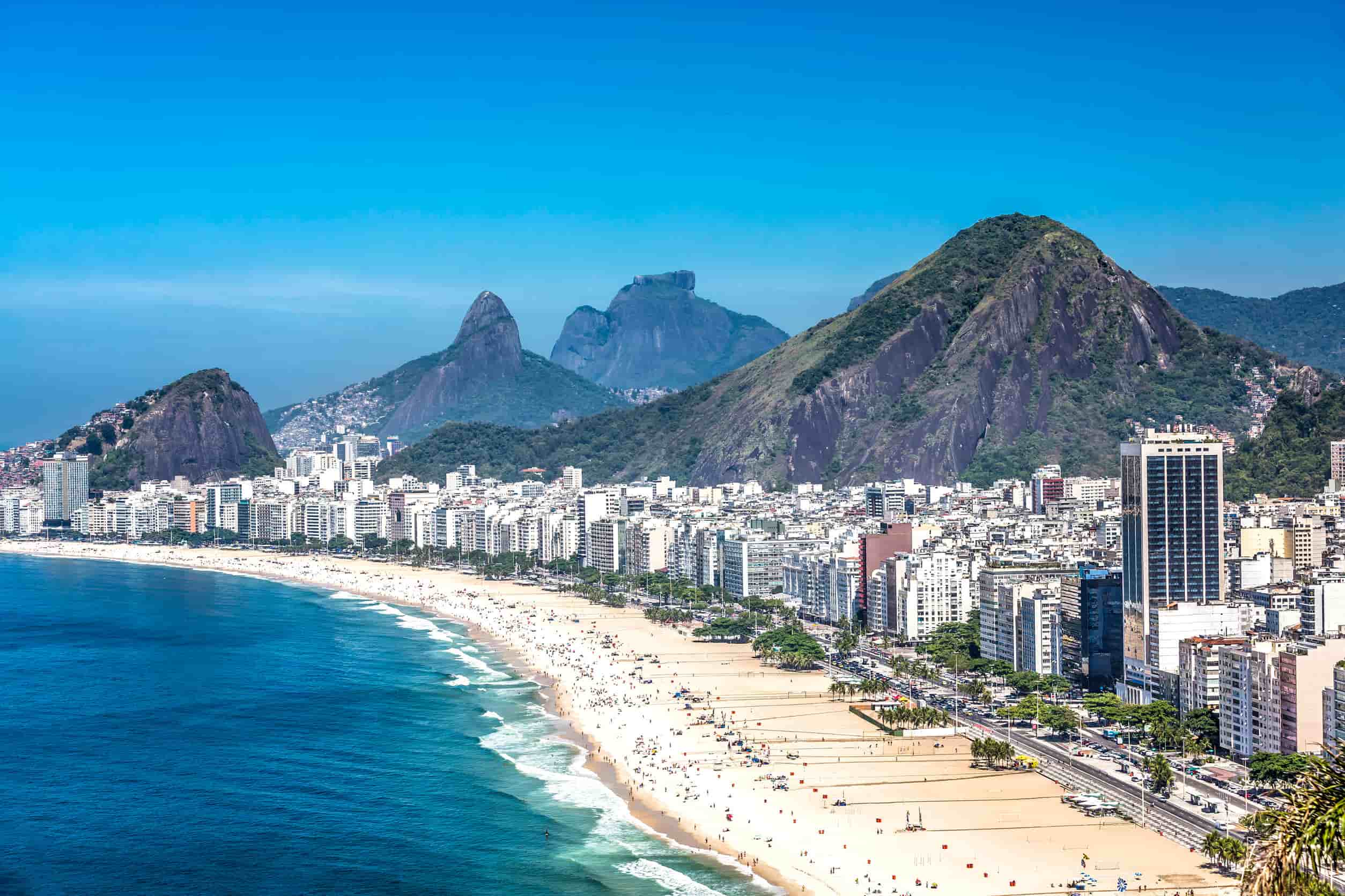 Strand van Copacabana in Rio de Janeiro