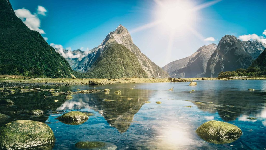 Mitre Peak Milford Sound Nieuw-Zeeland