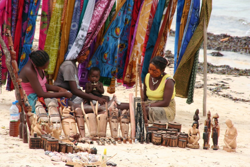 Souvenir verkoop Canal de Mozambique