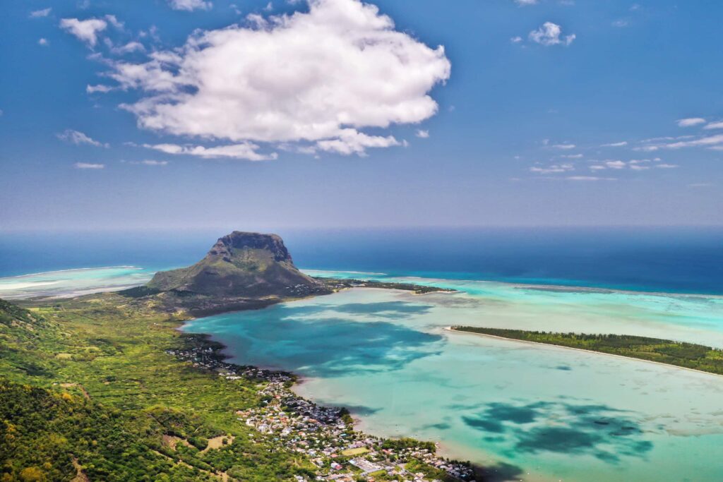strand van Le Morne Mauritius