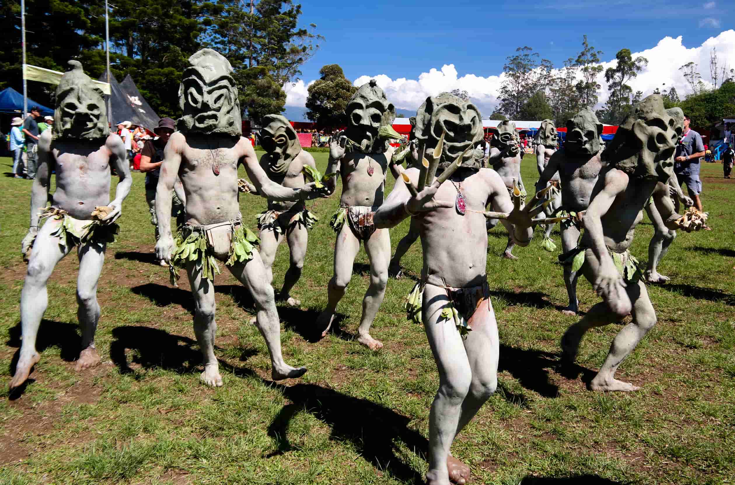 Asaro Mudman Mount Hagen festival Papoea-Nieuw-Guinea