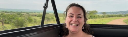 Saskia op Safari