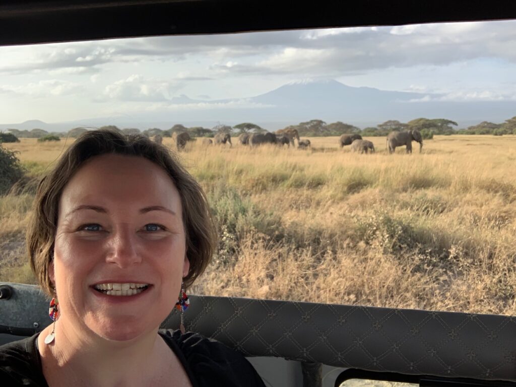 Saskia op Safari Kenia
