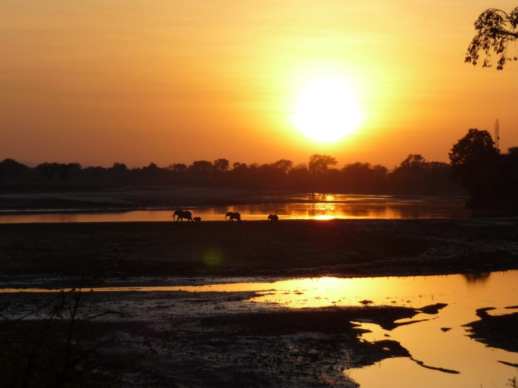 Kazuri Safaris Zonsopkomst Zambia
