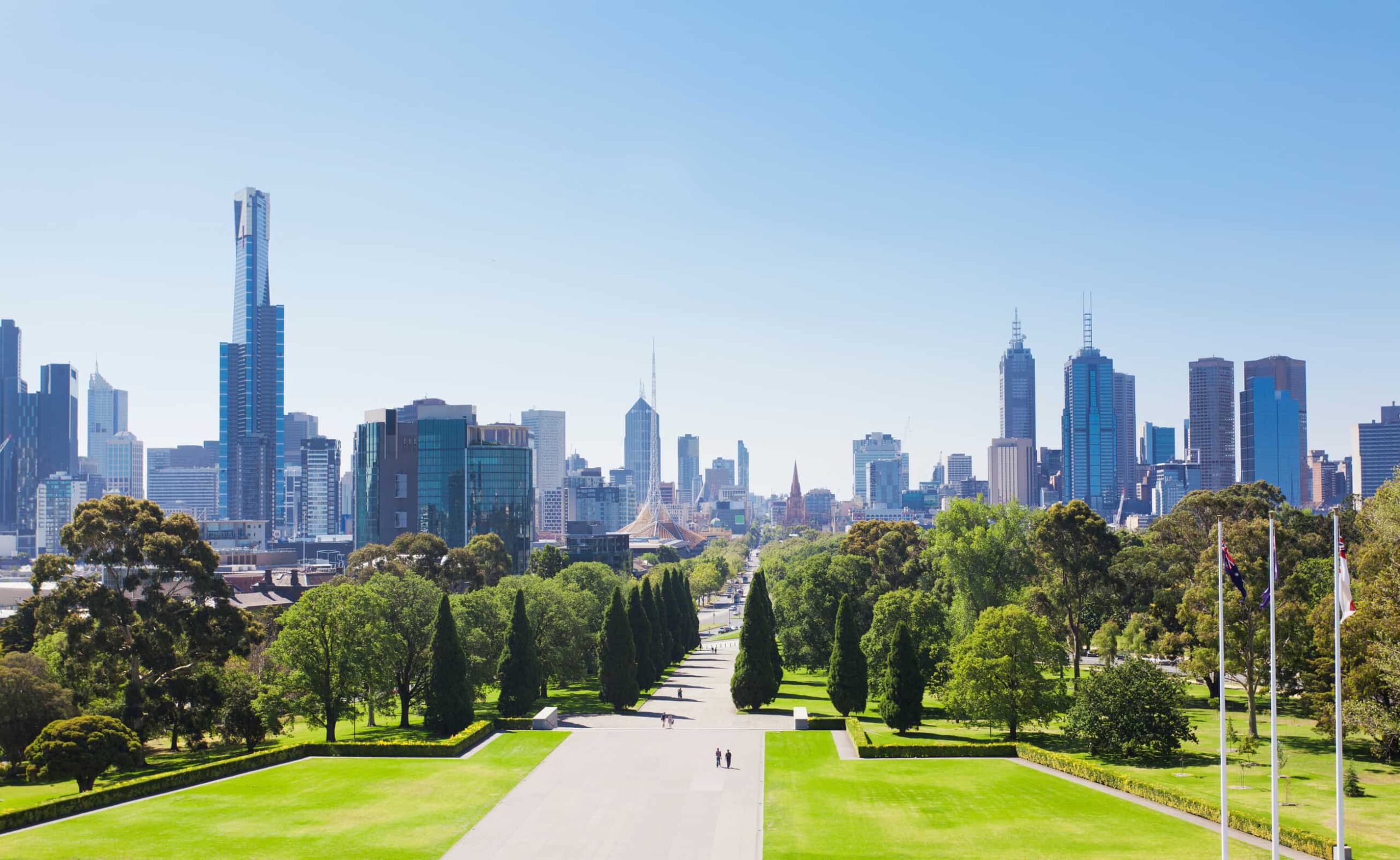 Skyline Melbourne Australië