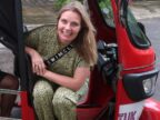 Carolien Halm van Sri Lanka op Reis in tuktuk
