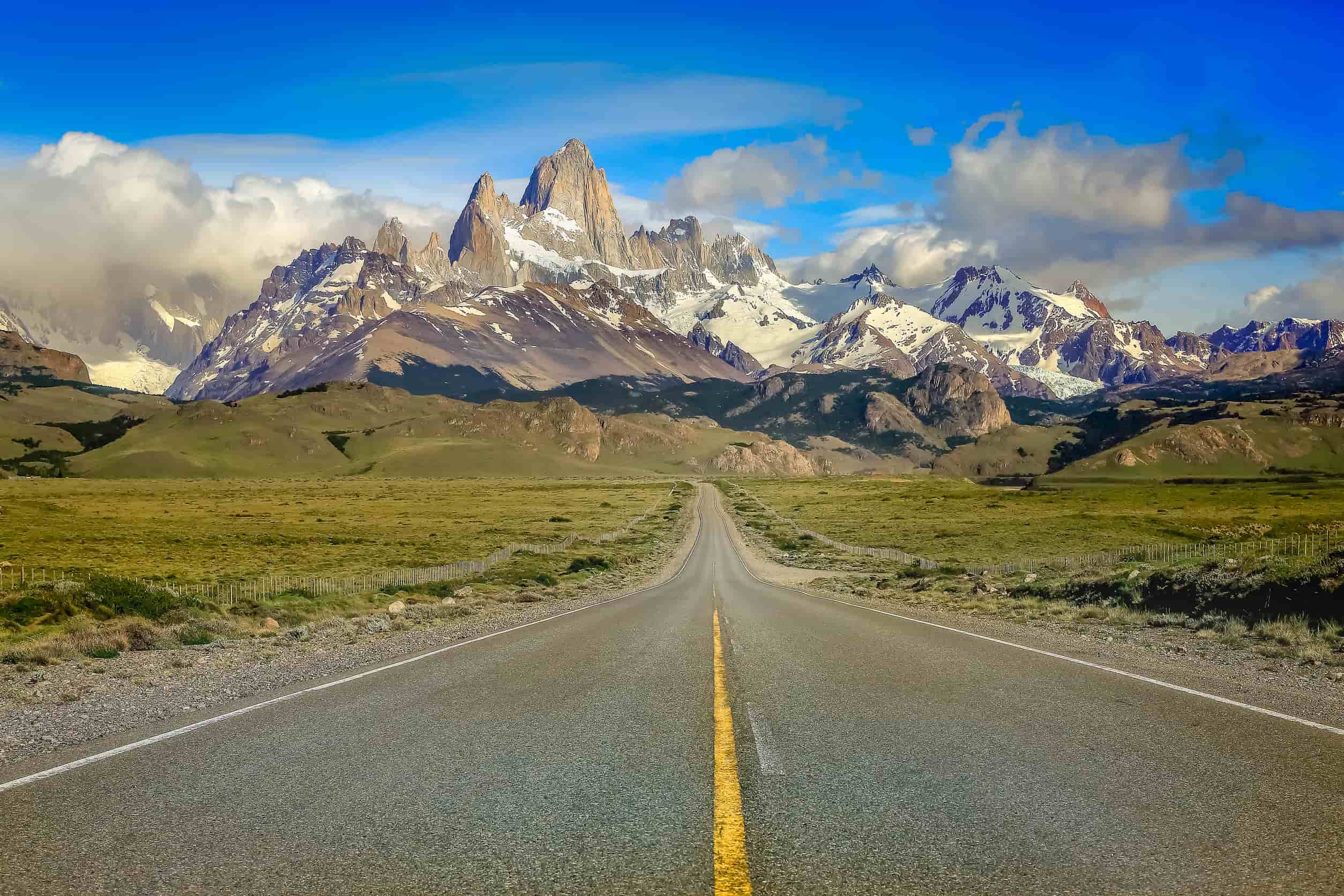 Weg naar El Chaltén Argentinië