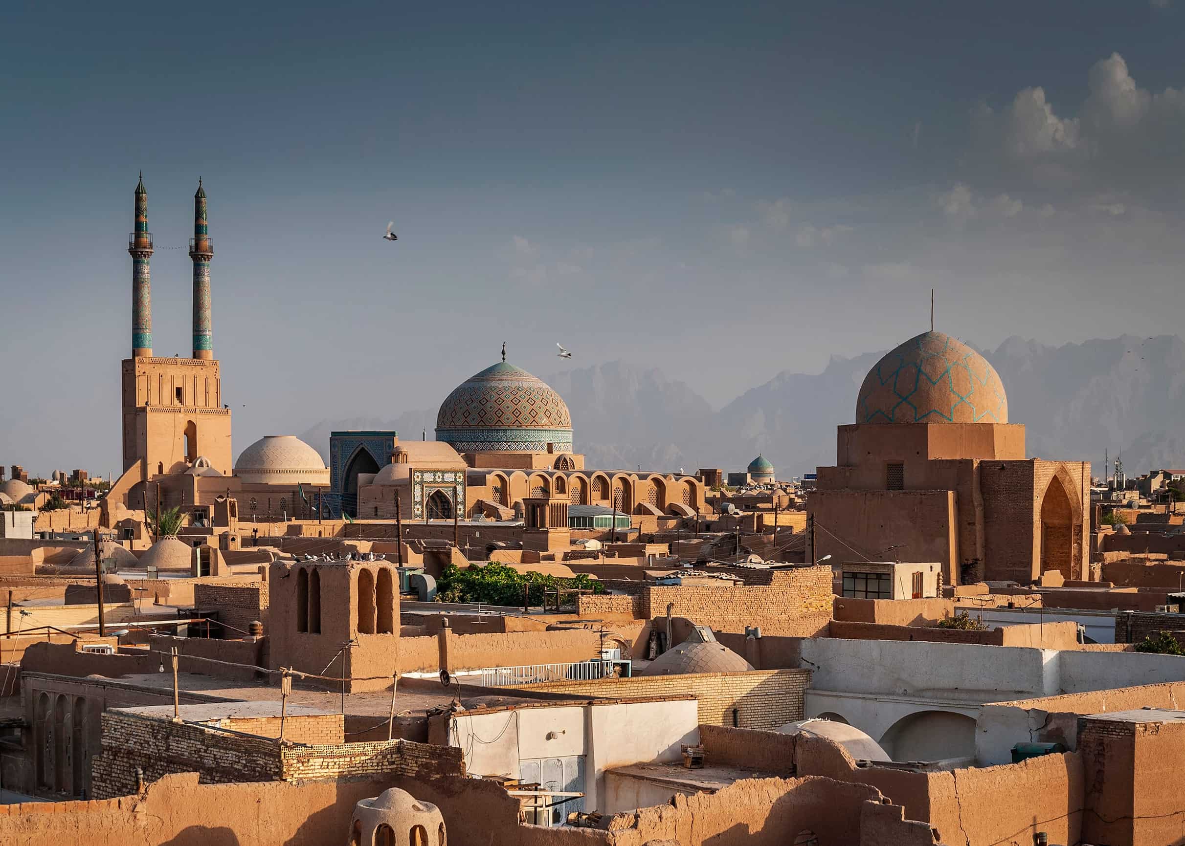 Yadz moskee en old town Iran