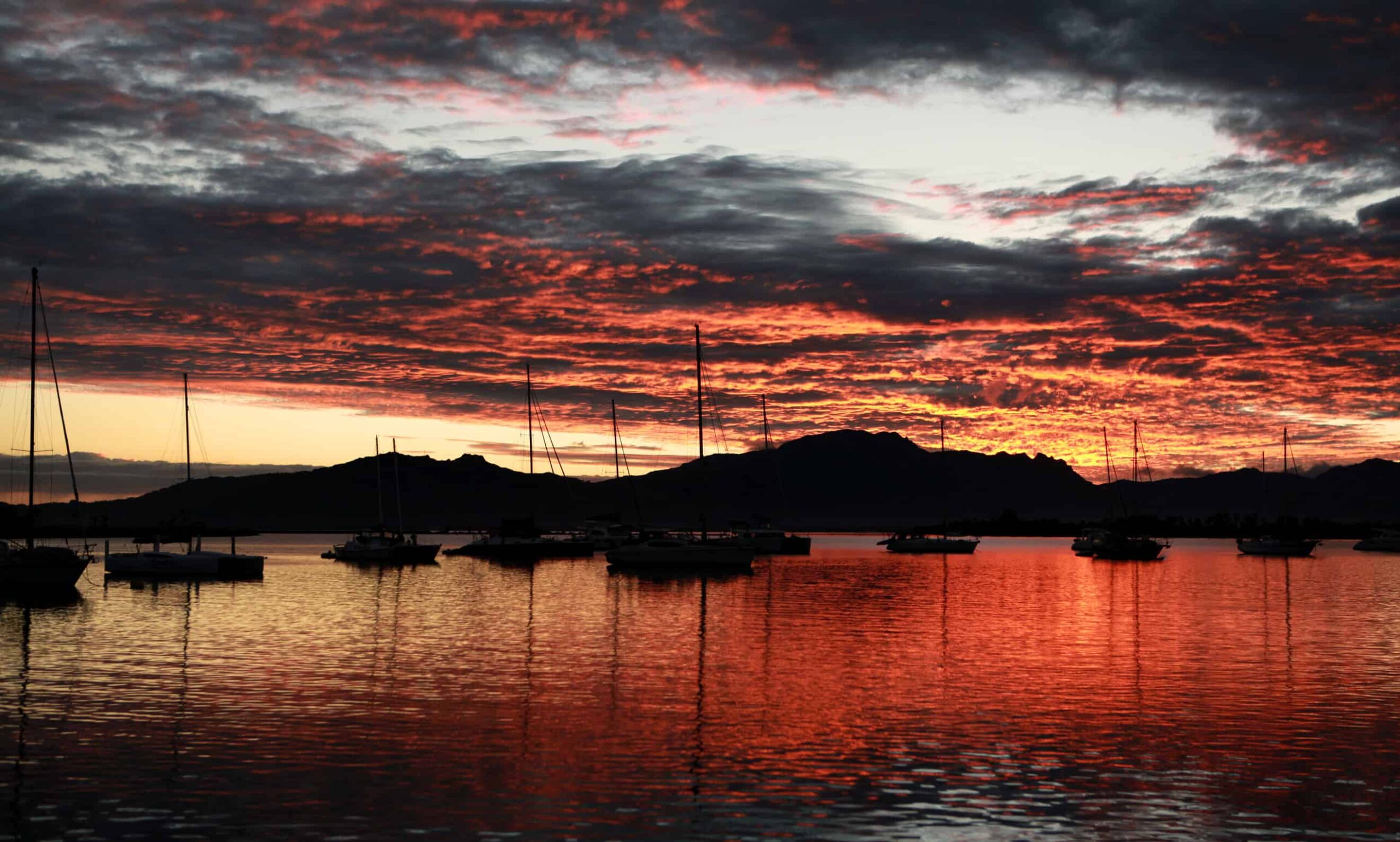 Zonsopkomst Port Denarau Fiji