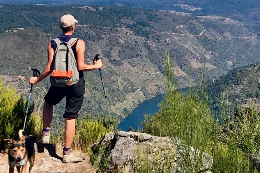 Anne in Ribeira Sacra Galicië Spanje