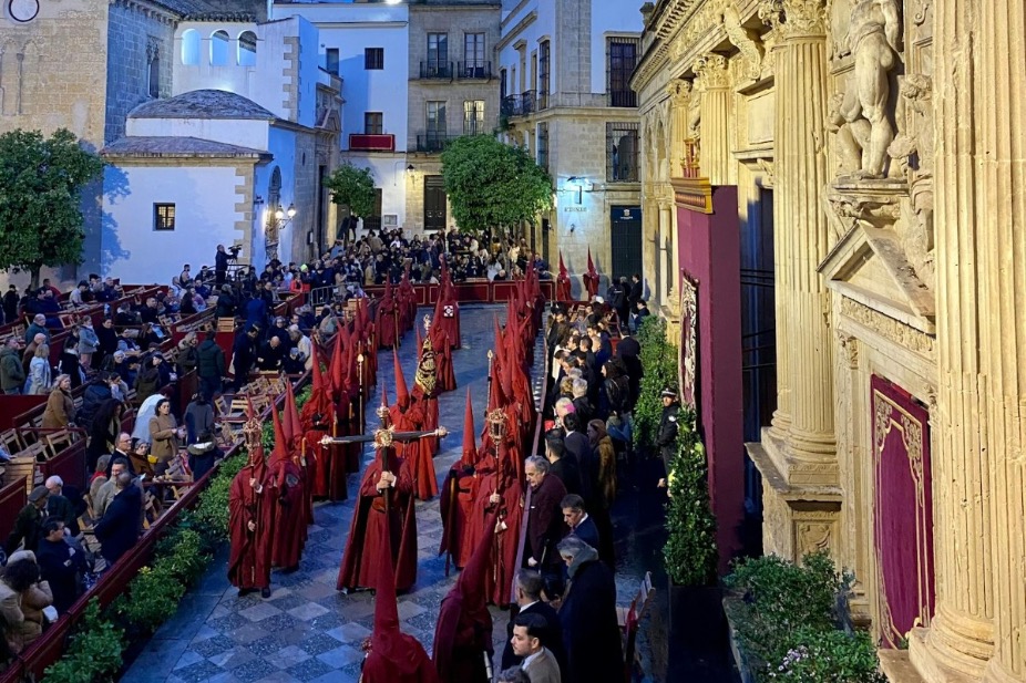 Semana Santa in Jerez de la Frontera Spanje