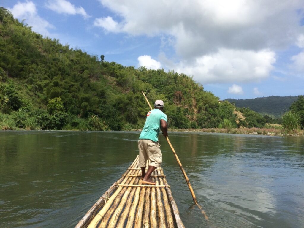 Bamboevlot varen Jamaica