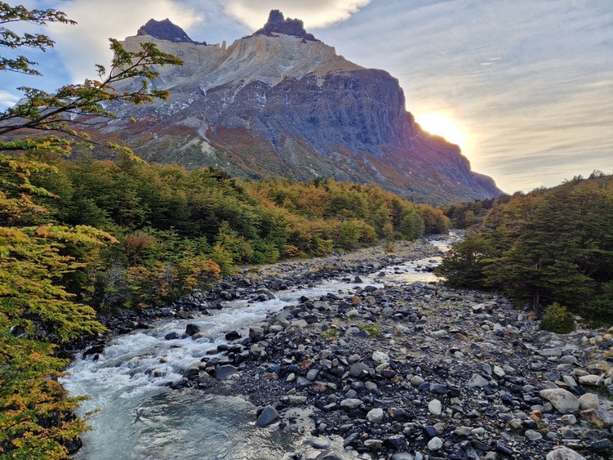 torre del paine rio Chili