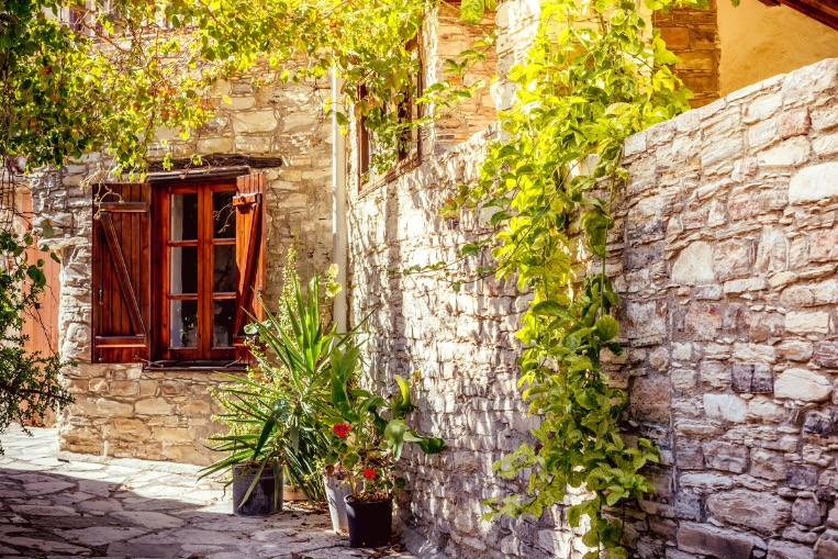 Dorp Kato Lefkara in Lacarna Cyprus