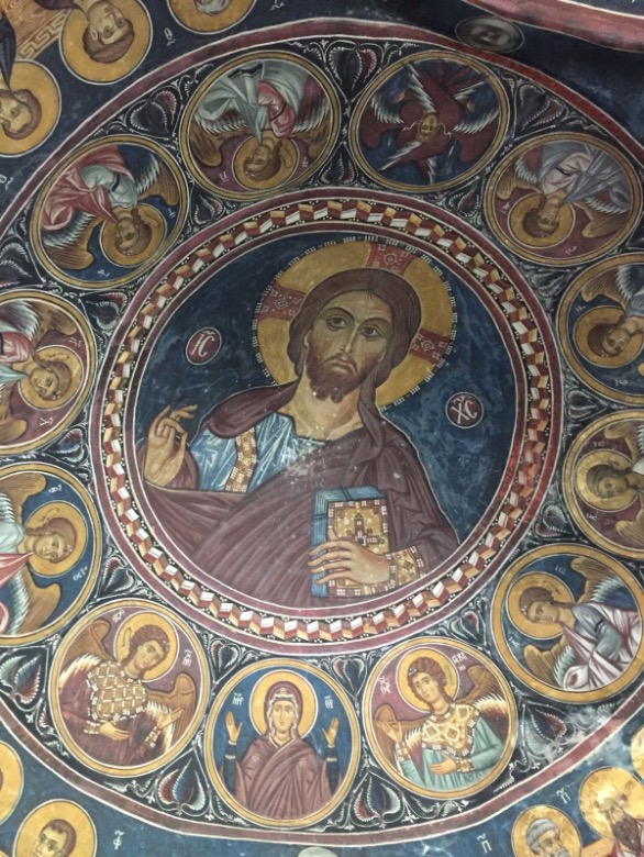 Oleander Travel Muur schilderijen - Byzantijnse Kerkje Panagia Asinou