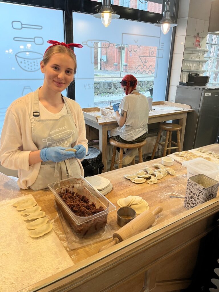 Versgemaakte pierogi in Polen