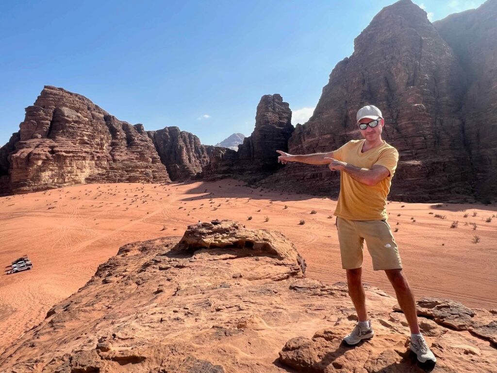 beheerder Reinoud vakantie-rondreizen.nl in Wadi Rum Jordanië