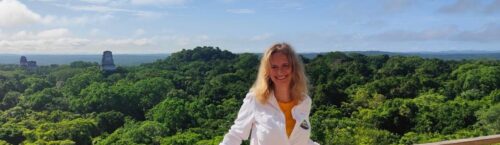 Barbara de Groot van Unico Travel in Tikal, Guatemala