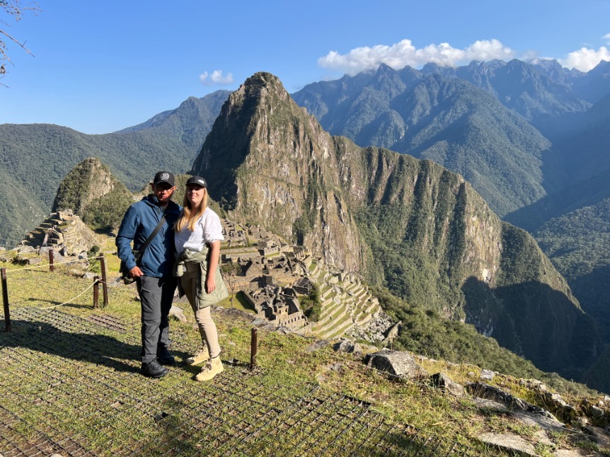 Elise van Unico Travel met haar Peruaanse vriend