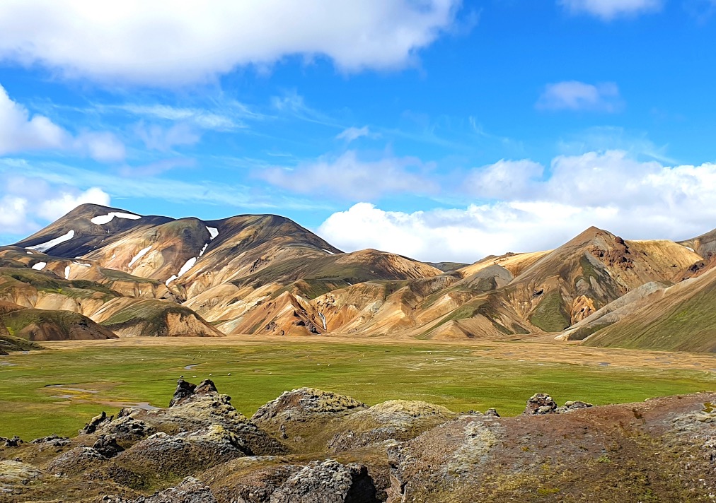 Ryolietbergen bij Landmannalaugar IJsland