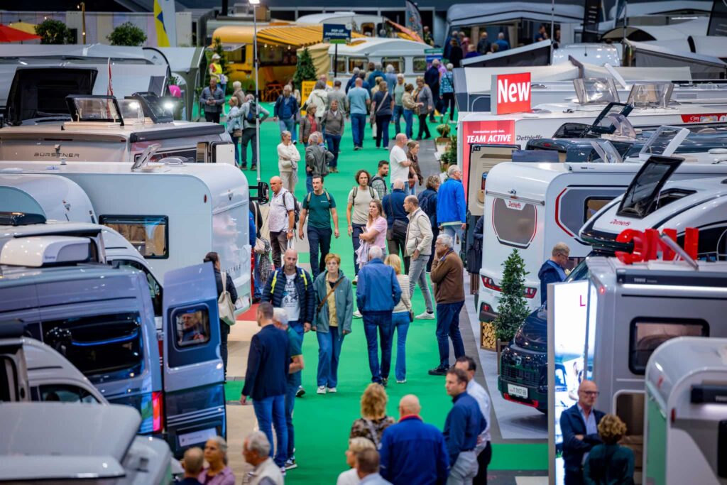 Campers op de Kampeer & Caravan Jaarbeurs