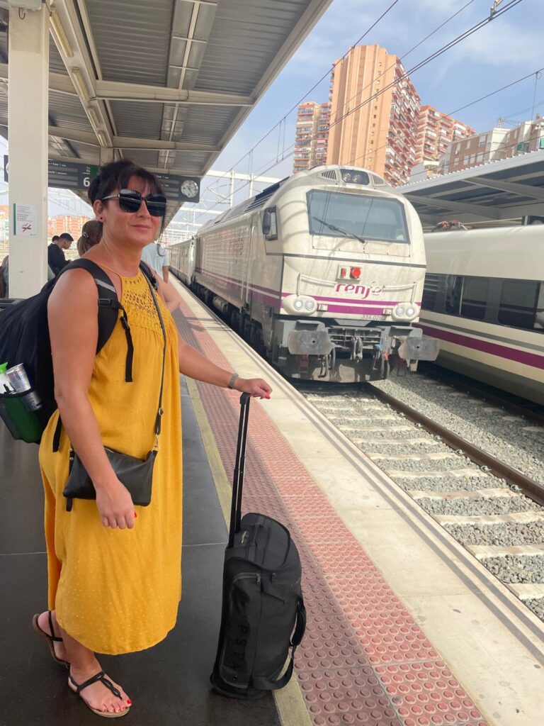 Manuela onderweg in Spanje