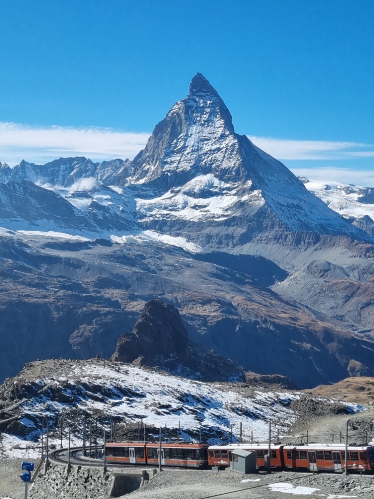 PUUR Treinreizen Tandradtrein Gornergrat Bahn herfst